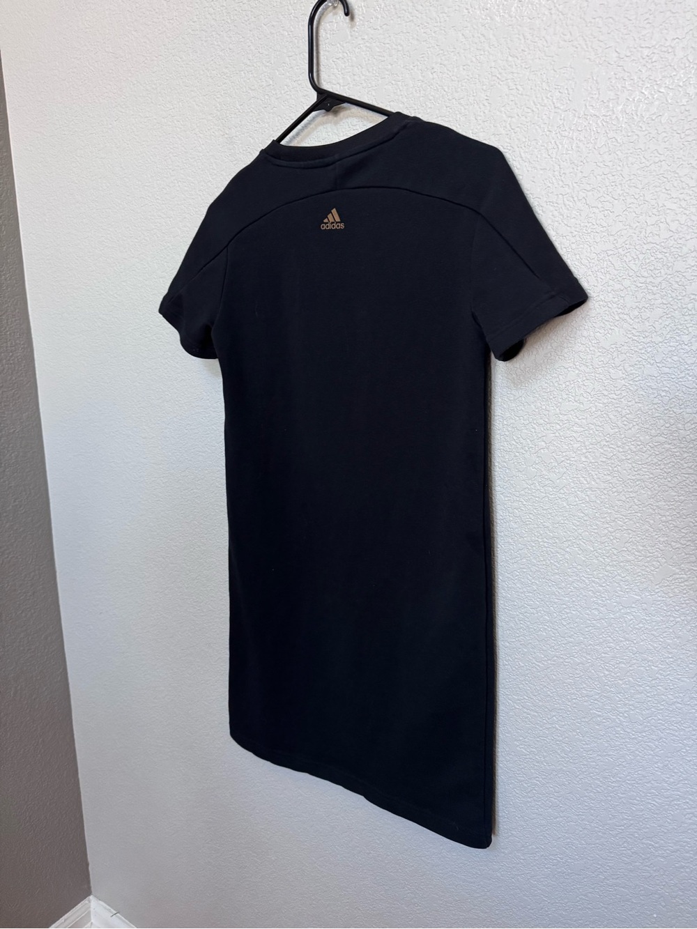 Adidas Graphic Logo Tee Shirt Dress Black Women’s XS - Picture 4 of 4